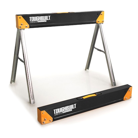 Toughbuilt C550 Sawhorse / Jobsite Table, Steel, 41.5" W x 28.8" H TB-C550